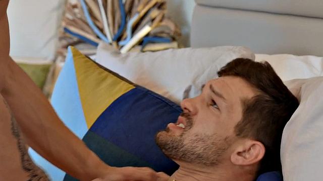 Barebacking eager jock fucks inked tight asshole