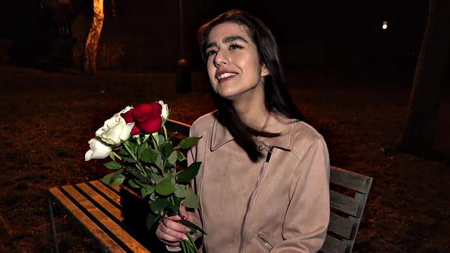 Real newbie giving brain and gagging on cock