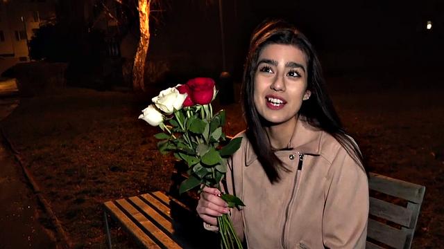 Real newbie giving brain and gagging on cock