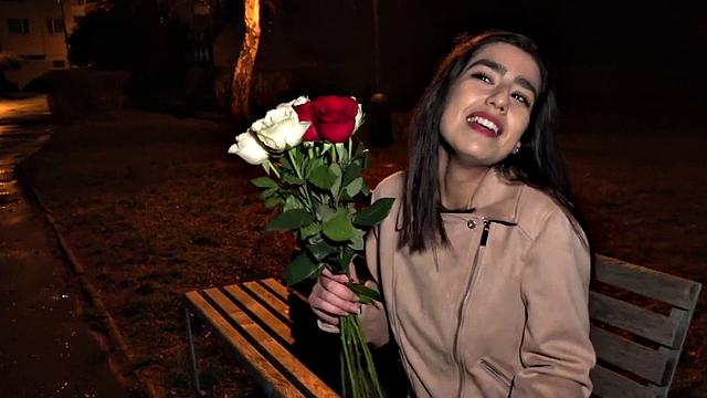 Real newbie giving brain and gagging on cock