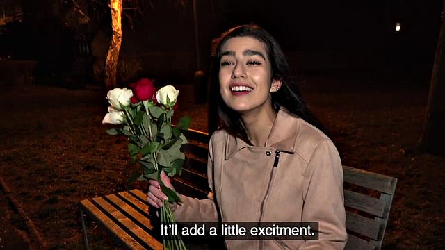 Real newbie giving brain and gagging on cock