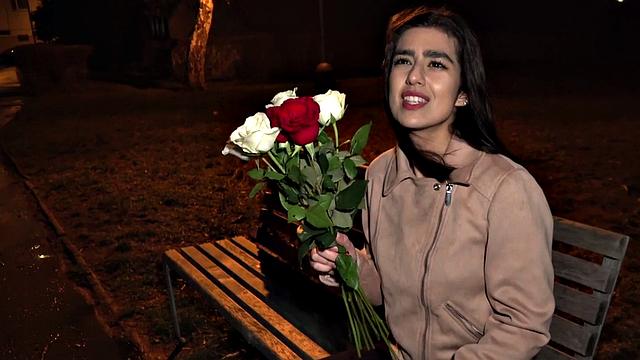 Real newbie giving brain and gagging on cock