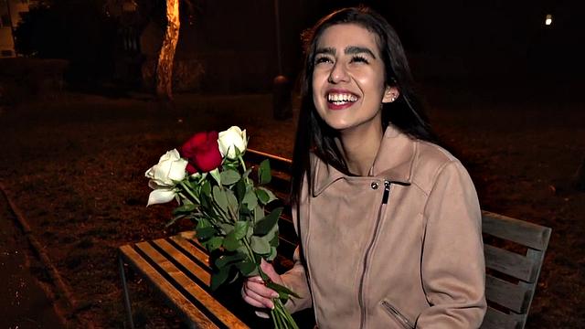 Real newbie giving brain and gagging on cock