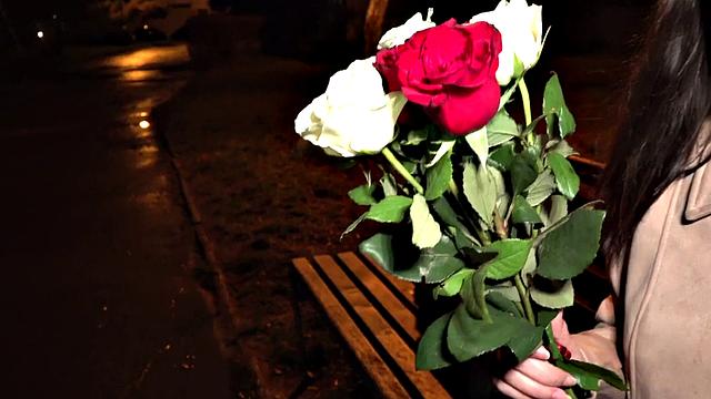 Real newbie giving brain and gagging on cock