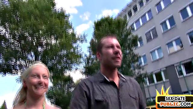 Blondie Satisfies 2 Dicks Outdoors