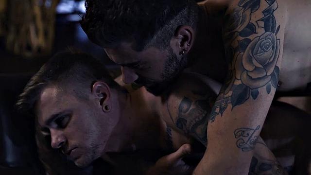 Taboo stepbrother barebacked by top stud with tattoos