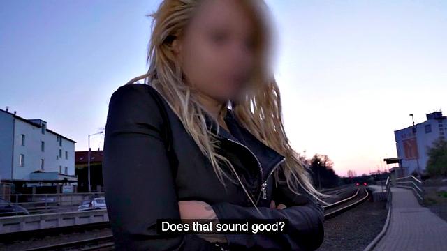 Busty oiled MILF pickedup and fucked in sex confessions van