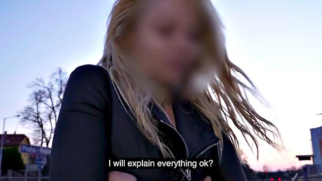 Busty oiled MILF pickedup and fucked in sex confessions van