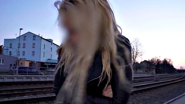 Busty oiled MILF pickedup and fucked in sex confessions van