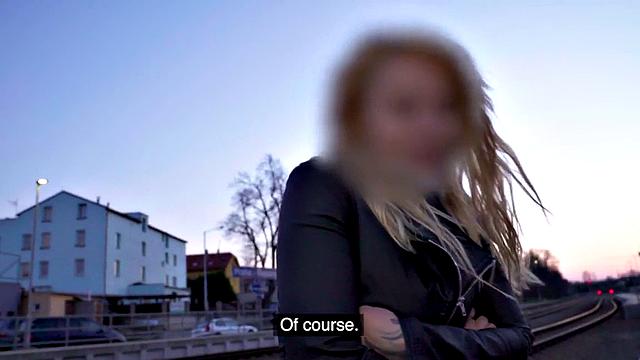 Busty oiled MILF pickedup and fucked in sex confessions van