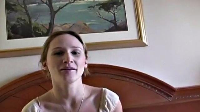 Cum hungry teen whore gets on her knees