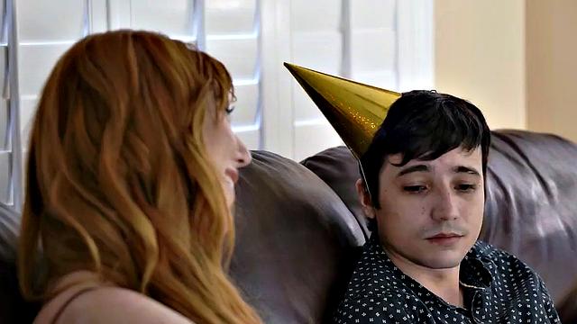 Blonde busty pornstar with huge boobs have sex with big dick