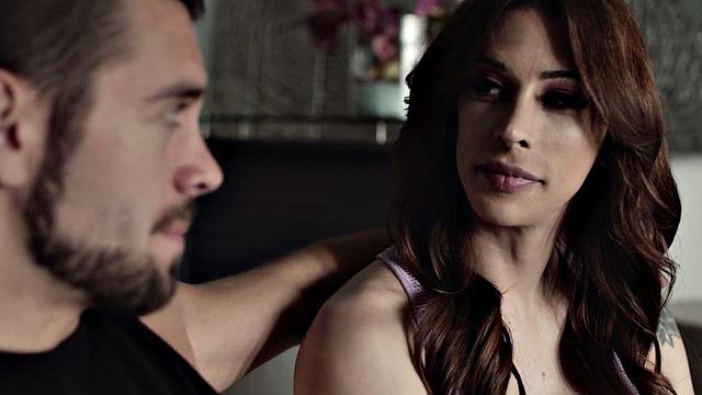 Transsexual drilled by nice dick in anal hole