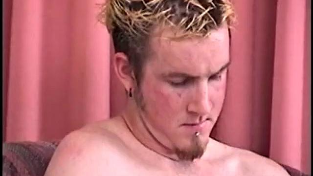 Skater boys Dean and Matt come in from a hard day of skating to reax in their room. Dark haired Dean takes his cock out first and Matt quickly follows, wetting his dick before stroking it.