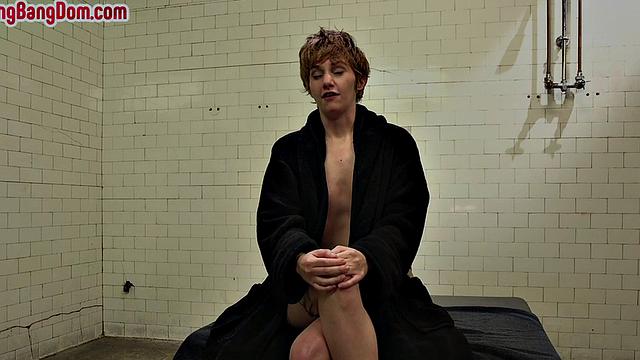 Skinny sub gangbanged hard for deepthroat and pussydrill