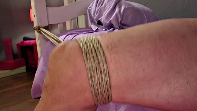 Busty domina whips pathetic sub during domination