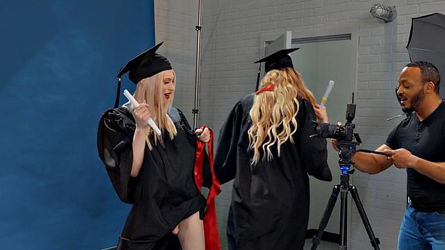 Транс студентки забили на пары ради дикого траха втроём без резинки