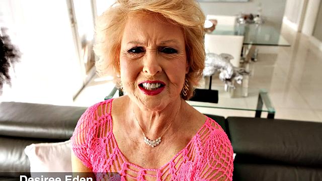 77-Year-old Desiree Eden Sucking and Fucking Today