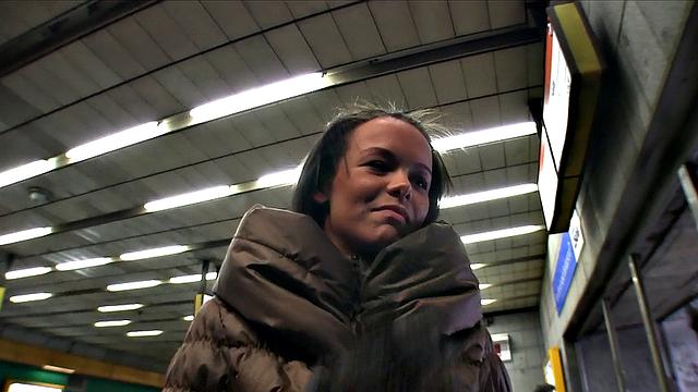 Babe Without Train Ticket Tastes Fake Agent's Cock