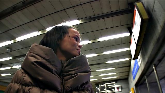 Babe Without Train Ticket Tastes Fake Agent's Cock