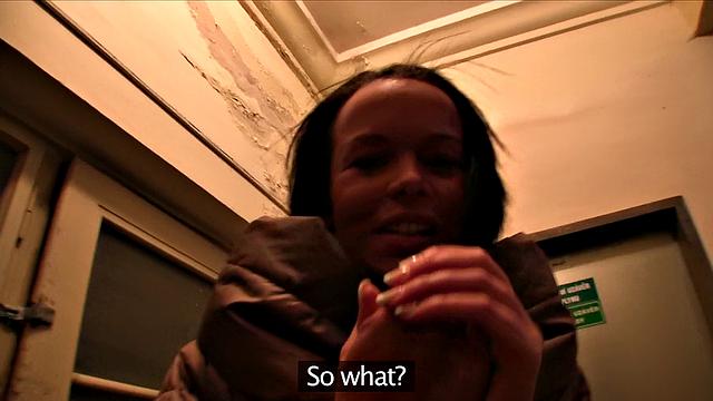 Babe Without Train Ticket Tastes Fake Agent's Cock