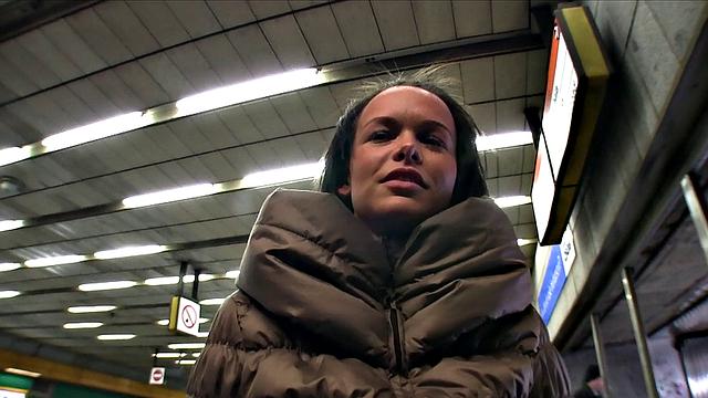 Babe Without Train Ticket Tastes Fake Agent's Cock