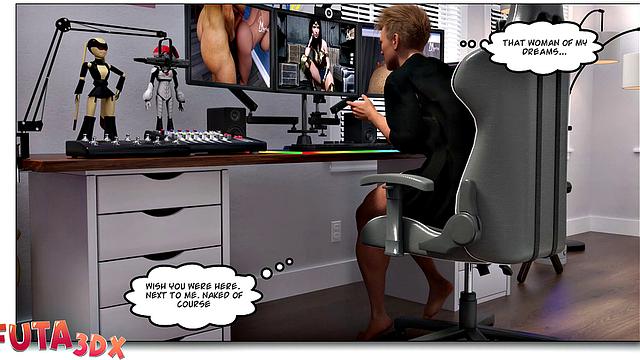 Futa3dX - Wonder Woman Fucked Hard By Big Dicked Futa Babe