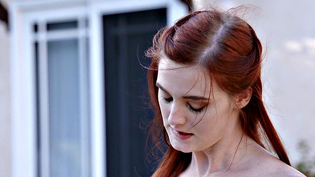 Illustrious Redhead Gets Banged by the Pool