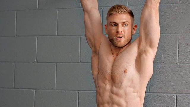 Eager jock barebacked by gym instructor
