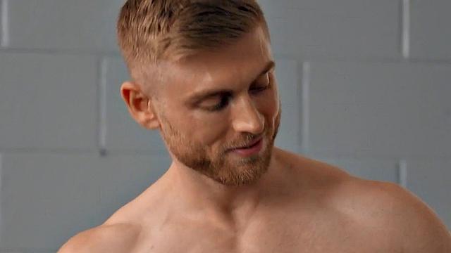 Eager jock barebacked by gym instructor