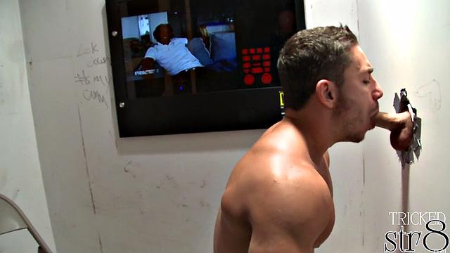 Bald straight guy gives in to a hung gay lover's deep oral and hard cock