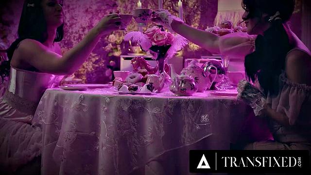 TRANSFIXED - Cute Trans Haven Rose Gets Hot Facial After Husband's Cock Goes Deep In Her Ass