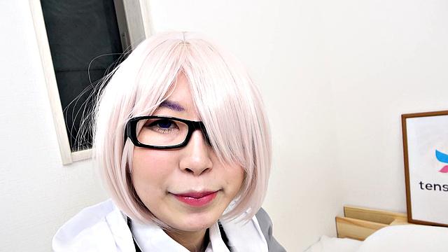 Kyoko Mikami with huge tits is back for more hot sexy fun in costume