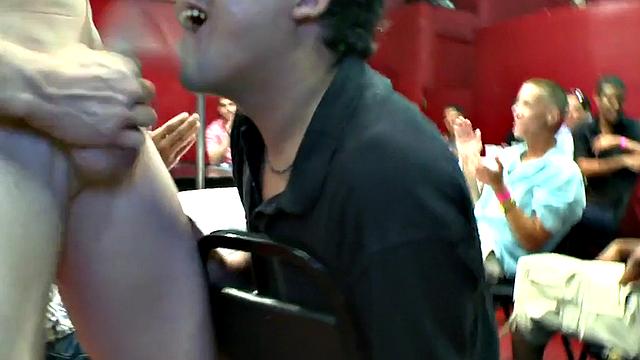 Jocks deepthroating stripper cock