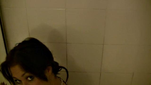 Busty shower babe gets licked