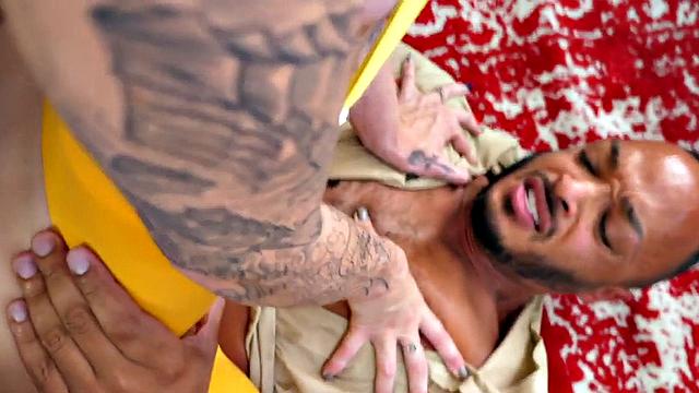 Bisex IR cosplay slut enjoys 3way with crossdresser and BF