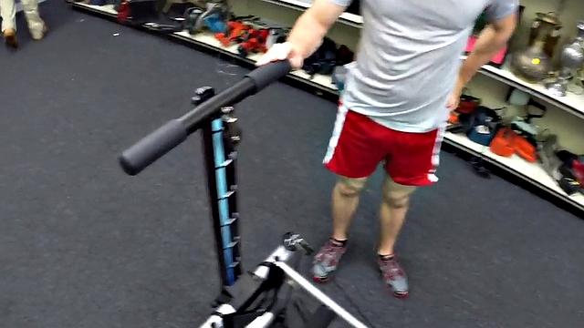 Hairy gay pawn 3some banged in the store by owners.