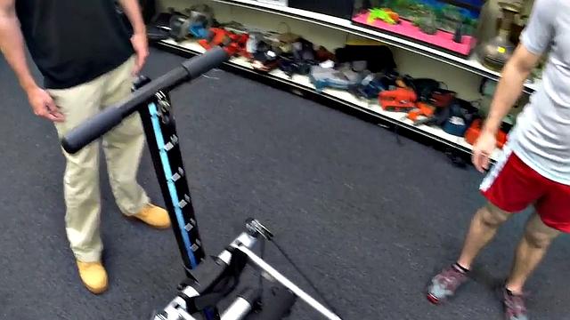 Hairy gay pawn 3some banged in the store by owners.