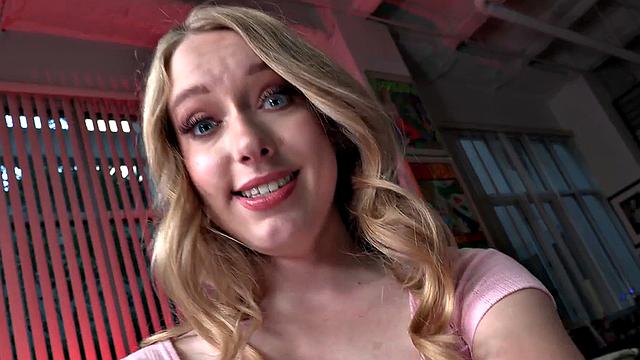 Skinny amateur 21yo POV fucked in pussy while dirty talking