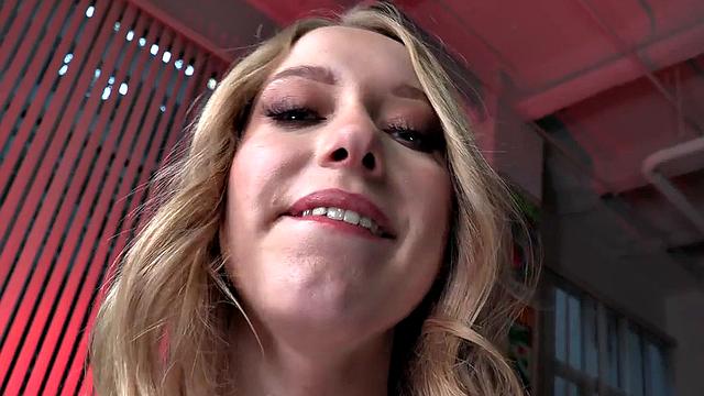 Skinny amateur 21yo POV fucked in pussy while dirty talking