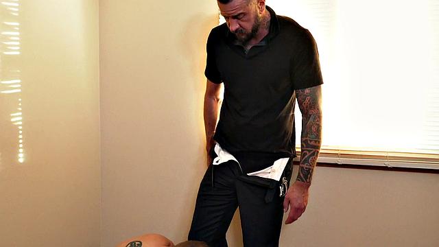 Twink pounded hard in asshole by big white dick