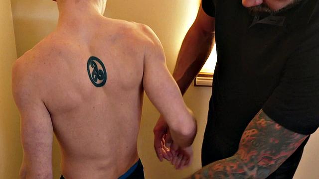 Twink pounded hard in asshole by big white dick