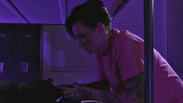 Femdom CFNM pegging babe fucks priest in dormitory