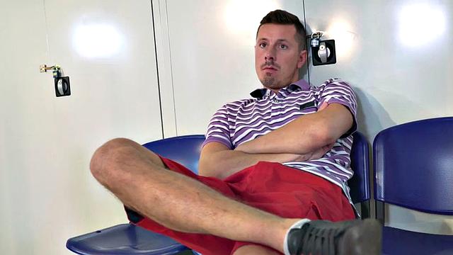 Busty hostel dyke scissoring roommate with toy