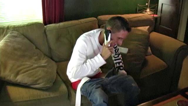 In this phone sex scene the talent is in the tongue as the sex depends entirely on how verbally sensual Bryan Summers and Korey Haze can get. Both boys are verbal, but Korey's deep voice and country boy accent really does a number on Bryan.