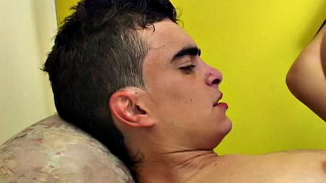 Buff top meets skinny and smooth bottom - mutual lust at first sight. In the bedroom the horny boys waste little time stripping out of their clothes and getting down to business.