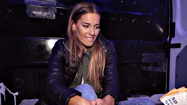 Blindfolded cutie with oiled booty fucks fake priest