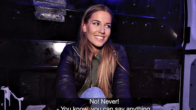 Blindfolded cutie with oiled booty fucks fake priest