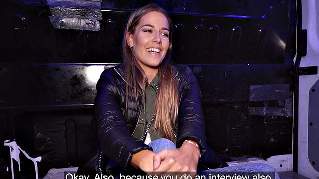 Blindfolded cutie with oiled booty fucks fake priest