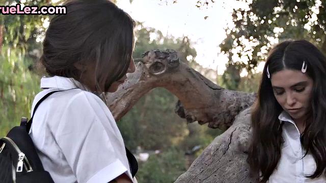 Hairy lez eats BFF lesbian pussy while fingering